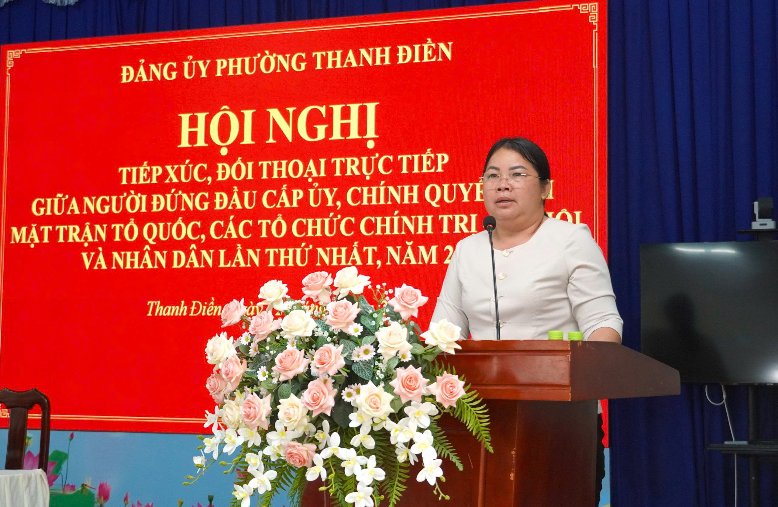 Mặt trận Tổ quốc Việt Nam phường tham gia tiếp xúc, đối thoại trực tiếp giữa người đứng đầu cấp uỷ, chính quyền